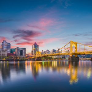 Pittsburgh, Pennsylvania Photographed From The River