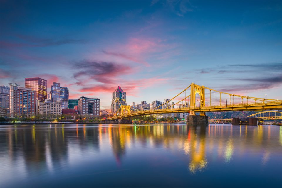 Pittsburgh, Pennsylvania Photographed From The River