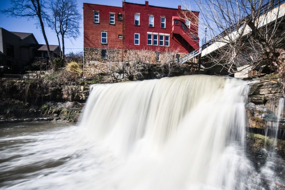 Waterfall In Chagrin Falls, Ohio