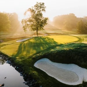 Golf Course At Dawn In Pepper Pike, Ohio