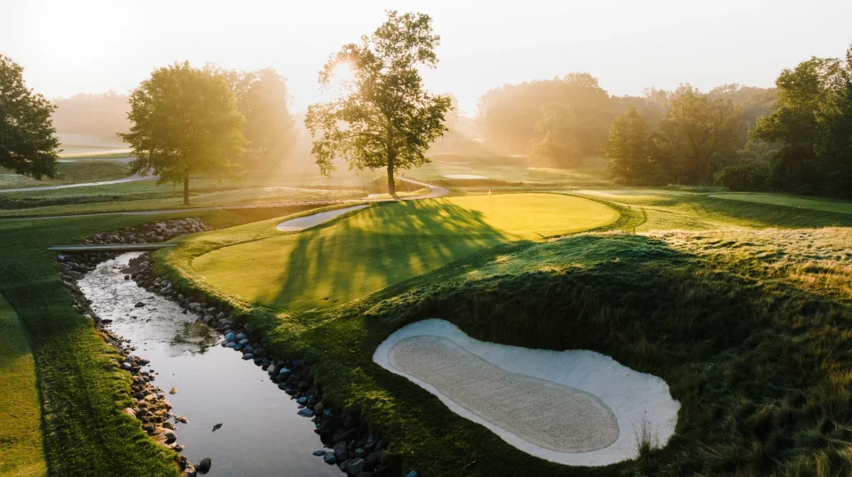 Golf Course At Dawn In Pepper Pike, Ohio