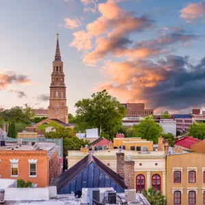 Charleston, South Carolina City Skyline