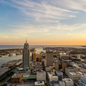 Mobile, Alabama City With River